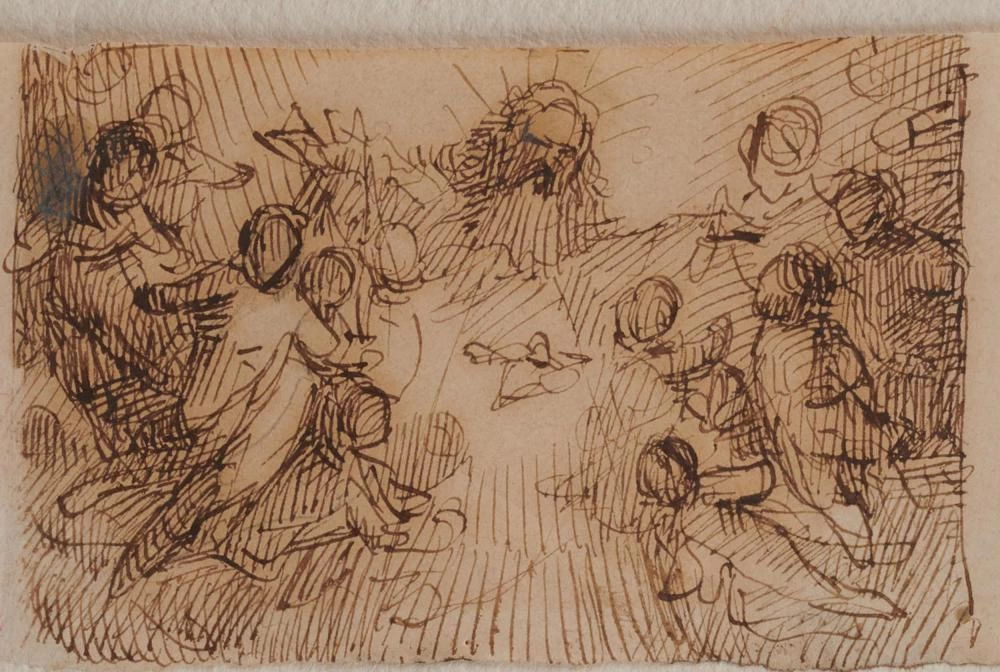 Studio per Padre Eterno fra gli angeli
